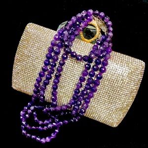 🆕Genuine amethyst 3 strand necklace ask 20% disc